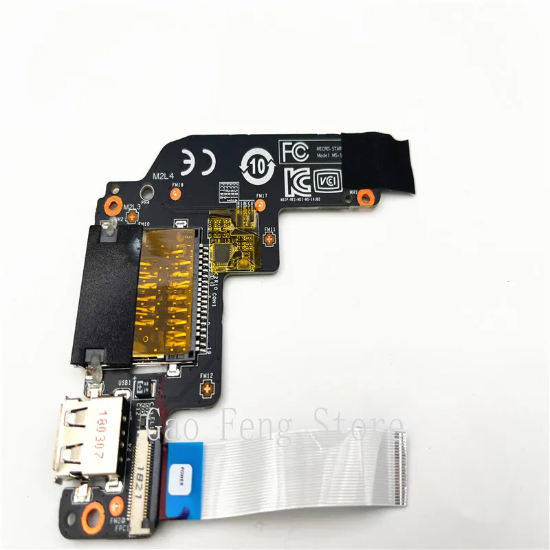 Placa de Botão para Msi Gp62vr Gp62vr Gp72vr Placa Usb Placa de Cartão sd Ms16jb2 Ms-16jb1 Ms-16j91 100 Funcionando Perfeito