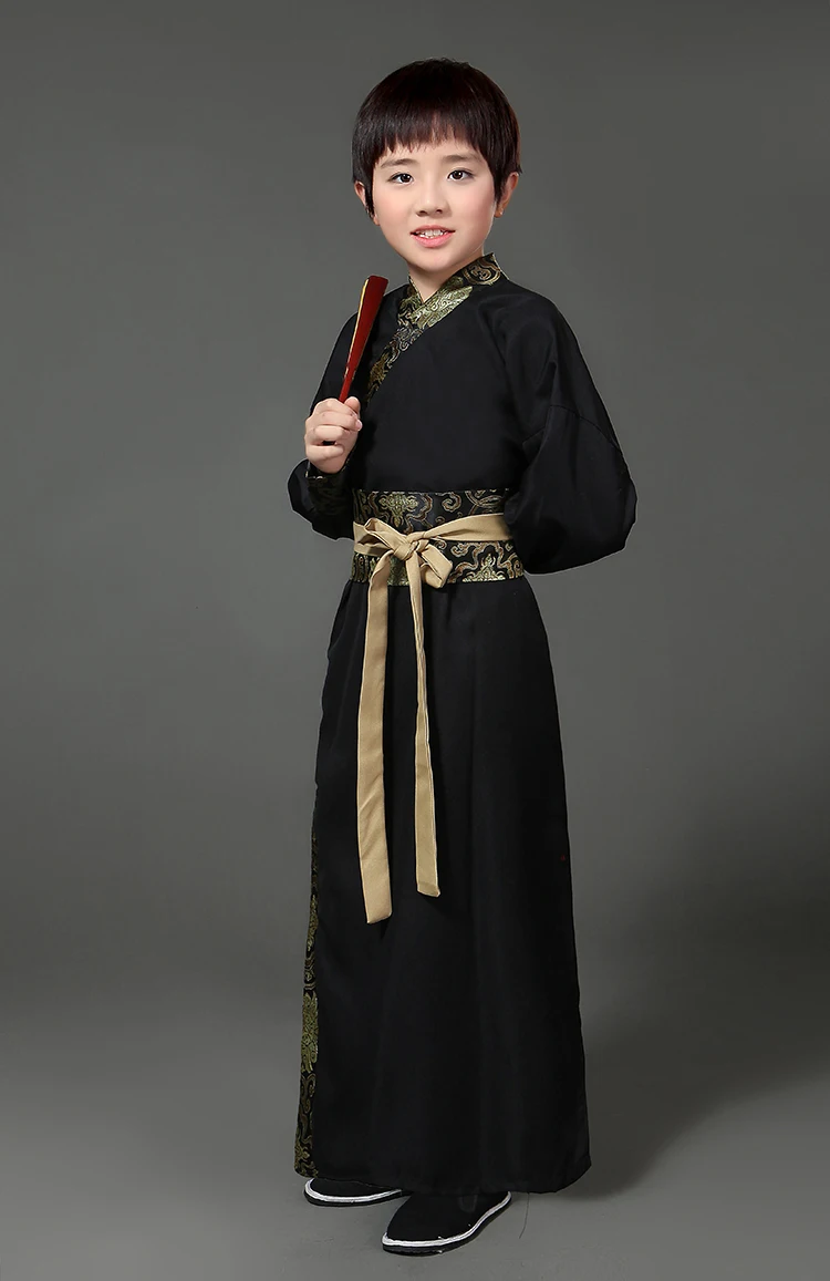 boy 3 Han Fu/платье принцессы для дня рождения, танцевальное платье традиционное китайское детское платье для выступлений, модальное платье для выступлений, Coaplay - Цвет: boy 3