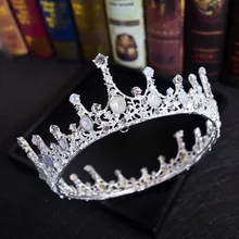 Стиль Европейский стиль ретро дворец Королева барокко невесты аксессуары для волос круг Полностью круглый Корона студия головной убор свадебное платье