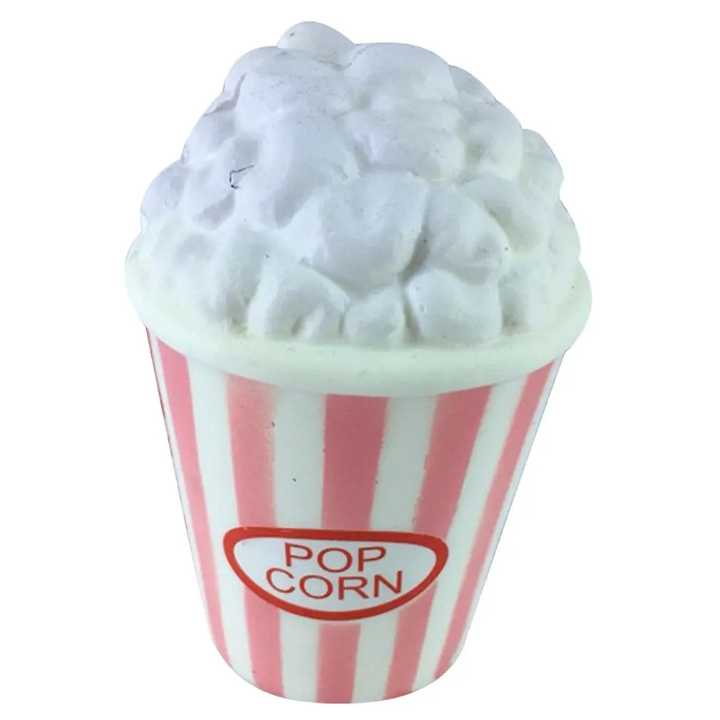 Мини имитация попкорна ПУ кукла медленное восстановление декомпрессии игрушка пена расслабленная игрушка украшение мягкая игрушка торт образец модель - Цвет: Бургундия