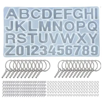 

1 Set Crystal Epoxy Resin Mold Alphabet Letter Number Pendant Casting Silicone Mould DIY Crafts Jewelry Making Tools