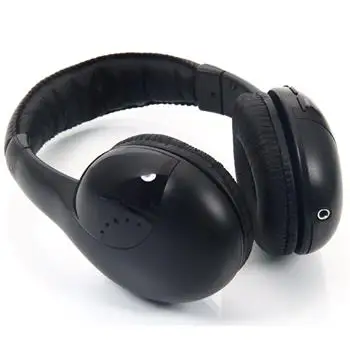 Black Headphones Not Essential Wire 86 108 MHz Distortion 2 431g 15 2oz for MP3 PC TV