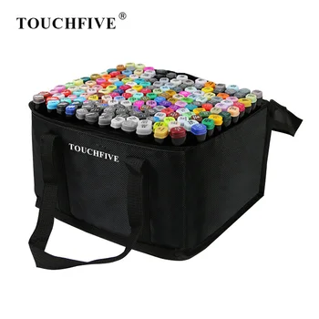 

TouchFIVE 168 Color Markers Manga Drawing Markers Pen Alcohol Based Sketch Felt-Tip Oily Twin Brush Pen Art Supplies