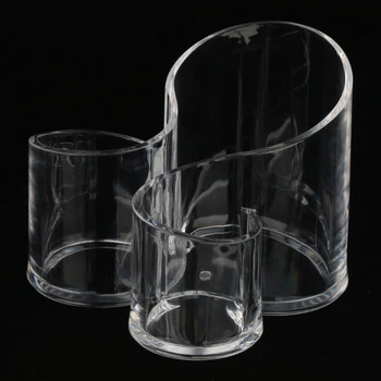 

Makeup Brush Organizer Box Rack Cosmetic Acrylic Storage Holder Clear