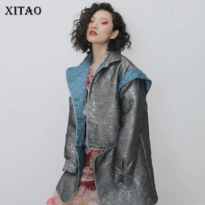 XITAO Асимметричное пальто Женская трендовая индивидуальная зимняя одежда женская