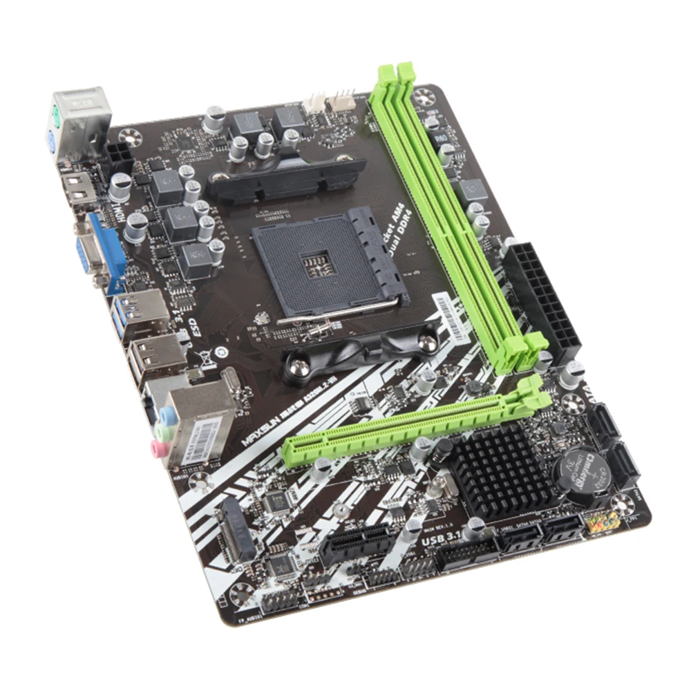 Оригинальная материнская плата MAXSUN Challenger II A320M.2 VH AMD AM4 mATX двухканальный DDR4 1000M LAN