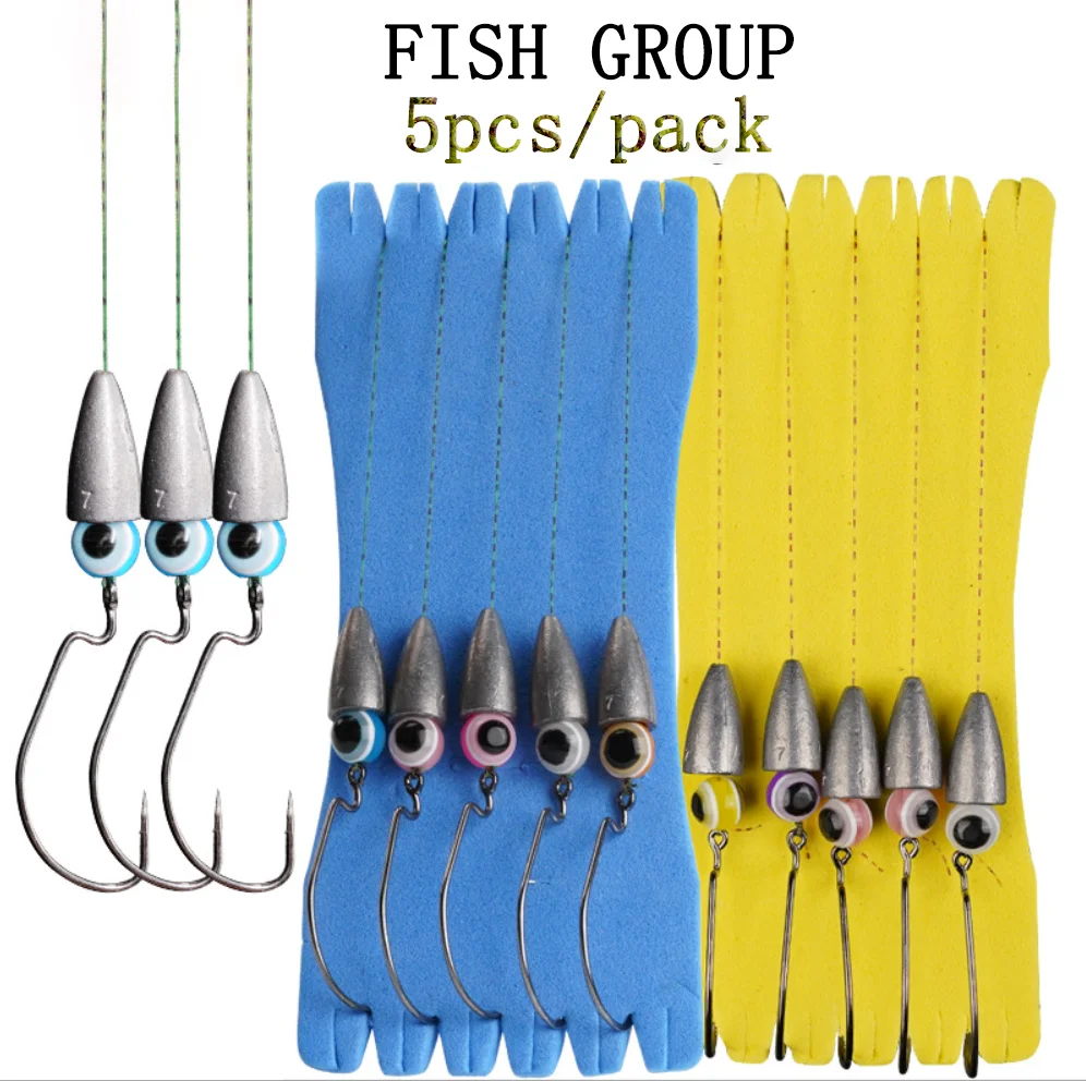 5pc/Pack Fish Hook Barb Barbed Crank Hooks Line Group Accessories Luya Sea Feeder Snaps Pin Bearing Connector for Rolling Swivel 4pc box seven explosion fish hooks barbed iseni feed bait luya goods fluorescence sharp hook accessories sea for fishing fishery