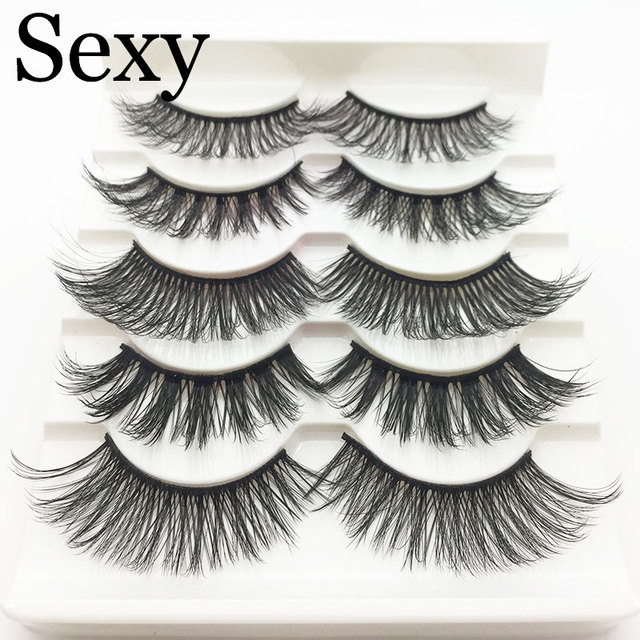 Pairs 3d mink hair false eyelashes natural Long Eye Lashes Wispy Makeup Extension Tools sexy mink eyelashes eye lashes cilios
