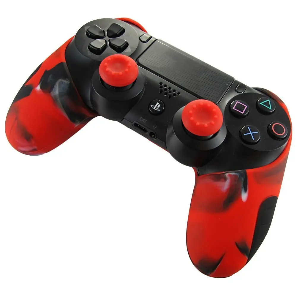 Силиконовый чехол для контроллера для Dualshock 4 чехол для PS4 Pro Slim крышки контроллеров джойстик Гибкая защитная пленка