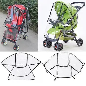 

Waterproof Zipper Wind Dust Shield Cover Outdoor Special Purpose Fashionable Transparent Pushchair Full Cover Raincoat