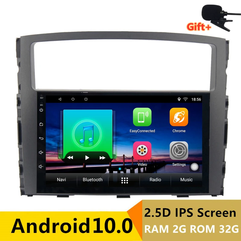 9 &quot2G RAM Android 10 автомобильный DVD GPS для Mitsubishi Pajero 2006 2009 2010 2011 2012 2013 Радио Стерео