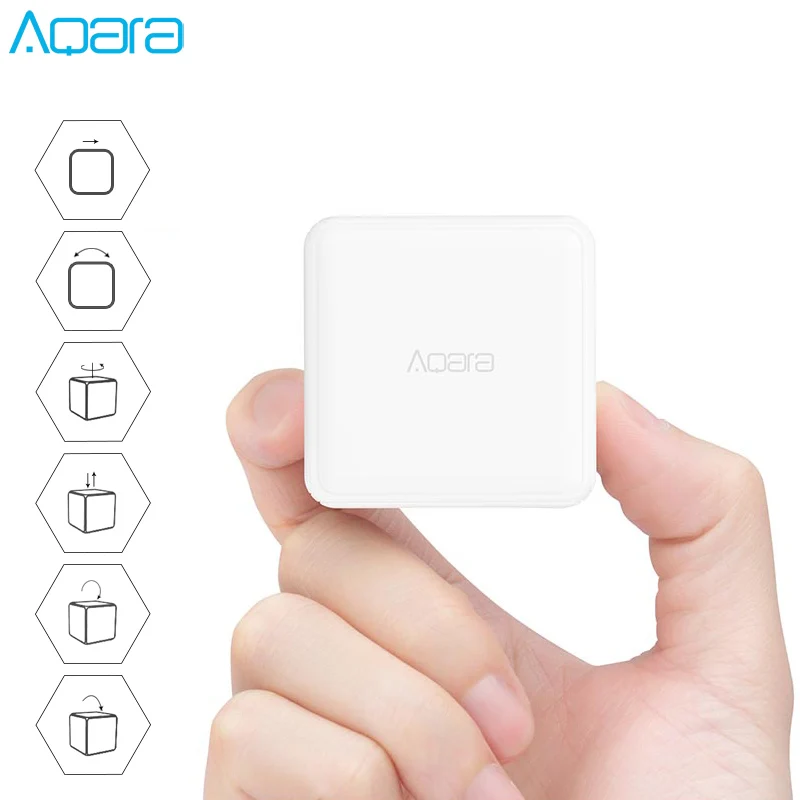 

Original Mijia Aqara Magic Cube Controller Zigbee Version Controlled by Six Actions Smart Home Device For Xiaomi mi home APP