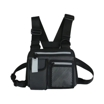 

Unisex Chest Bag Function Tooling Tide Cool Street Hip Hop Chest Bag Bag Vest Bag Men And Women Hip-Hop Chest Bag Motorcycle Bag