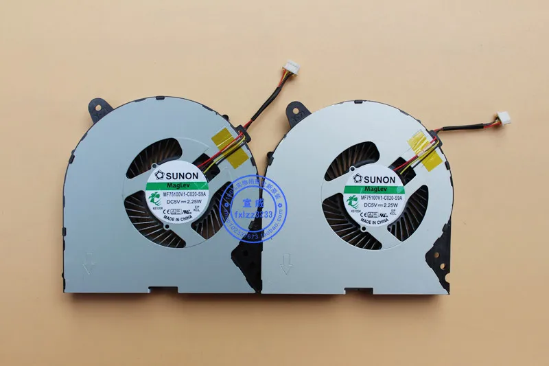 Процессор охлаждающий вентилятор GPU для LENOVO Y700-15 Y700-15ISK y700-IFI y700-ISE Y700-15ACZ MF75100V1-C010-S9A MF75100V1-C020-S9A 5V 2,25 W