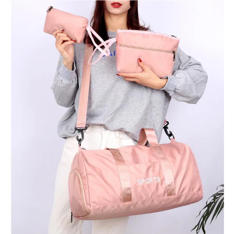Duffel Bags For Sports Women Gym Bags Set Outdoor Travel Storage Bags Waterproof Fitness Luggage Bag Girl Yoga Crossbody Bag