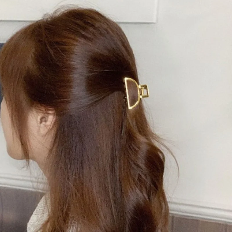 Мини размер для женщин девочек геометрические Когти для волос Зажимы форма краба заколки для волос сплошной цвет шпилька аксессуары