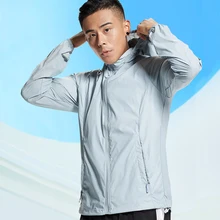 Мужская Беговая Солнцезащитная одежда, спортивное пальто, Солнцезащитная новая одежда, осенняя тонкая дышащая уличная УФ-ветровка