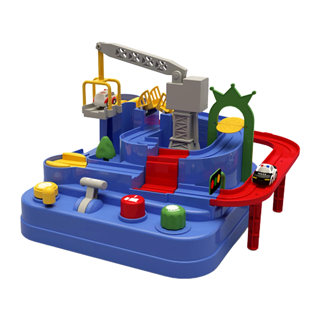 

Car Ramp Toys Car Adventure Toy Rush Through Customs Children Inertial Vehicle Railway Track Toys for Boys and Girls