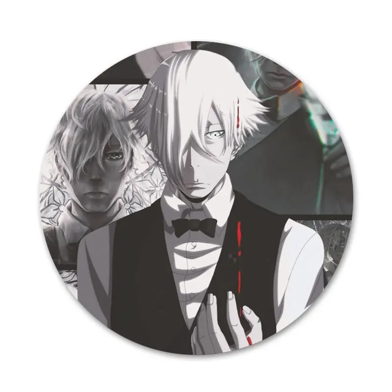 Death parade anime emblema broche acessórios para roupas mochila decoração  presente