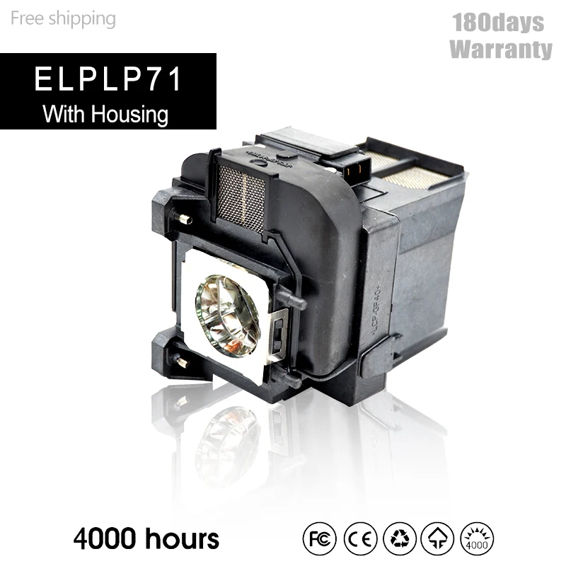 For ELPLP71 EB-470 EB-475W EB-480 EB-485W EB-485Wi/PowerLite 470 475W 480 485W 475Wi 480i 485Wi for EPSON Projector Lamp |