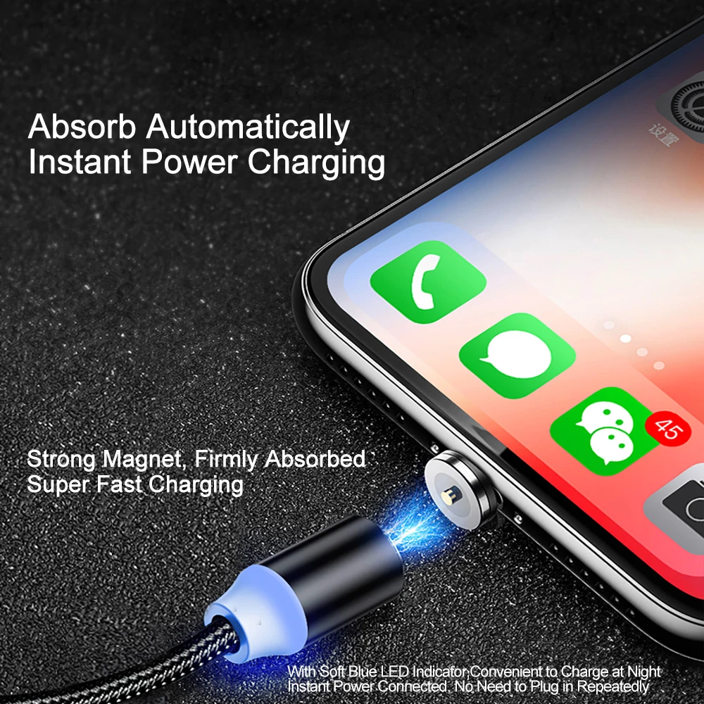 Магнитный usb кабель PUJIMAX 3 в 1 для iPhone Xs 8 USB Type C и Micro нейлоновой оплетке Samsung Xiaomi Huawei