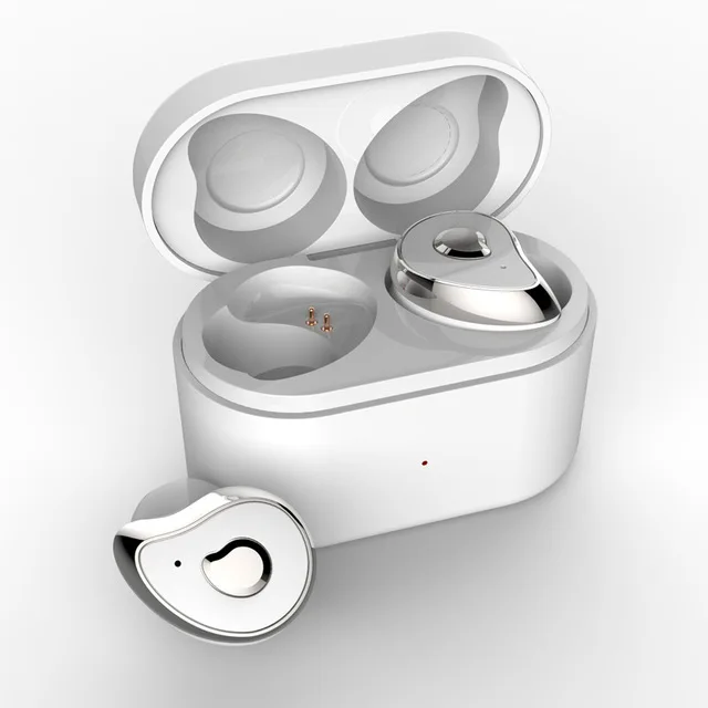 white sliver Новинка TWS Bluetooth 5,0 наушники SE6 наушники мини HiFi стерео микрофон телефон наушники-вкладыши супер басовые наушники с зарядным устройством микрофон - Цвет: white sliver