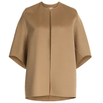 

Autumn and Winter New Woolen Coat half sleeve Fashion Shawl Cloak jacket Ladies