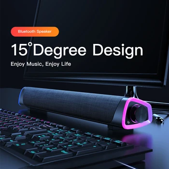

New 3D Surround Soundbar Bluetooth 5.0 Speaker Wired Computer Speakers Stereo Subwoofer Sound bar for Laptop PC Theater TV Aux