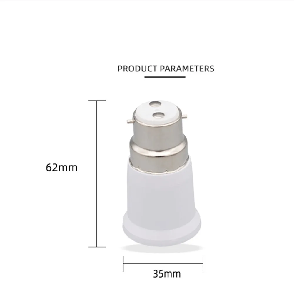 Lamp Holder Lamp Bulb Holder Socket Converter Lamp Base Lamp Socket Adapter Led Lamp Bulb Base Conversion Holder Converter B22 to E27 Socket Adapter Converter Light Adapter Lamp Holder Lighting Parts
