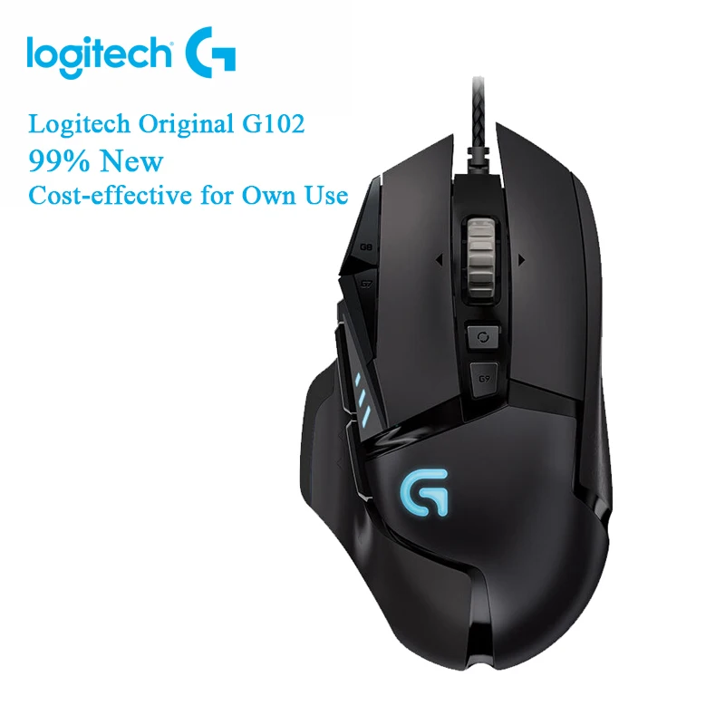 Logitech 99 New G502 HERO Master Gaming Mouse 16000DPI RGB for Laptop PC Gaming PUBG Overwatch MOBA Mouse Gamer