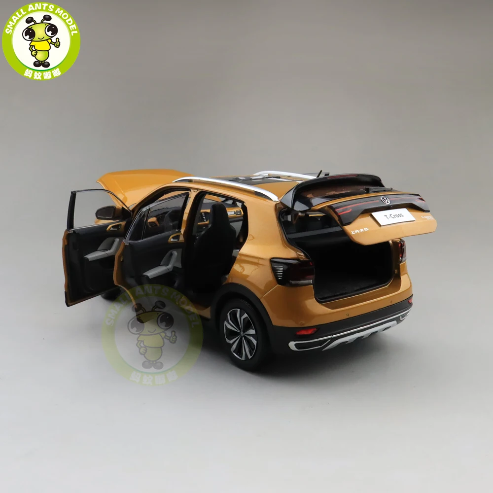 1/18 T-CROSS T крест SUV литая модель автомобиля Модель SUV Игрушки для мальчиков Подарки для девочек на день рождения