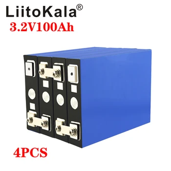 

4pcs LiitoKala 3.2V 100Ah battery pack LiFePO4 Lithium phospha Large capacity 12V 24V 48V Motorcycle Electric Car motor battery