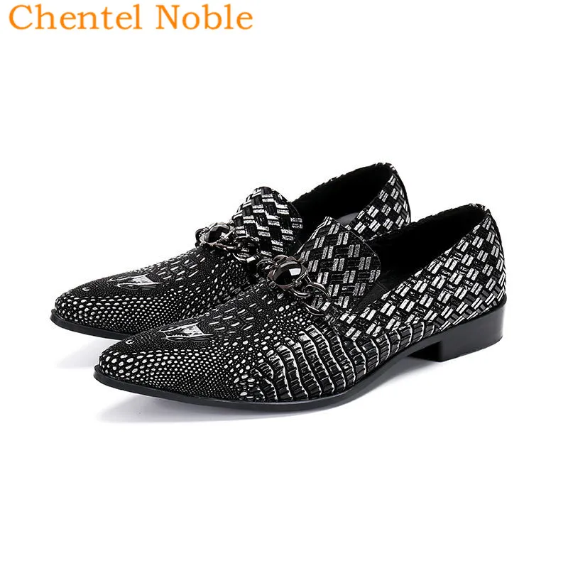 Chentel/Модные Мужские модельные туфли на плоской подошве в стиле джентльмена с