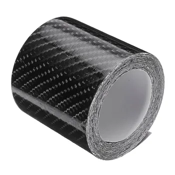 

5cmx3m Carbon Fiber Car Sticker Protector Strip Waterproof Door Sill Side Mirror Anti Scratch Tape DIY Paste Protection Film