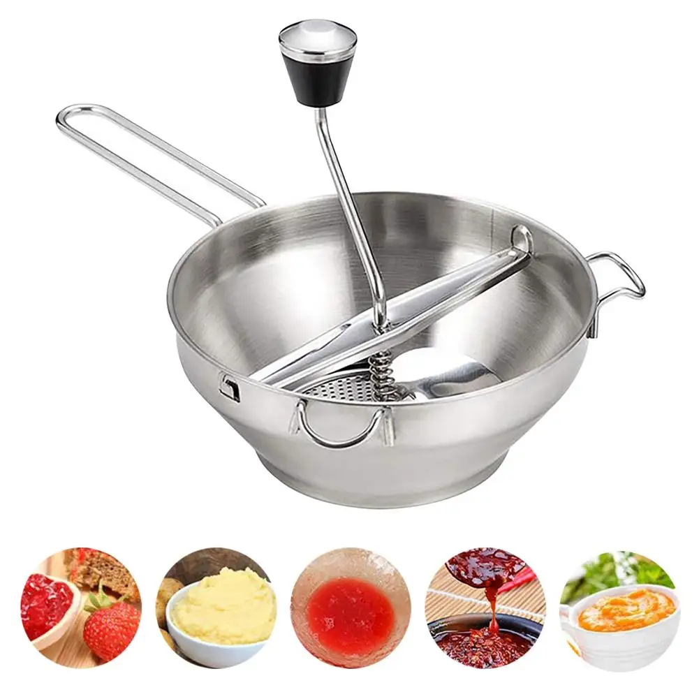 Stainless Steel Food Mill Refiner Blender Fruit And Vegetable Grinder Vegetable/Carrot/Tomato/Potato Mixer Jam | Дом и сад