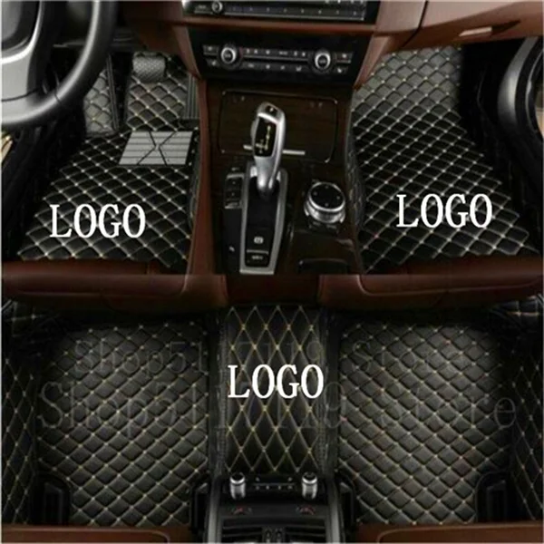 Подходит для автомобильных ковриков Mercedes-Benz CLA grade CLA180/CLA200/CLA250/CLA45 AMG многоцветный пользовательский плюс логотип - Название цвета: Black beige