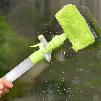 

Spray Water Brush Window Glass Cleaner Easy Operation Window Squeegee Cleaner Double-sided Wiper Washing Brush