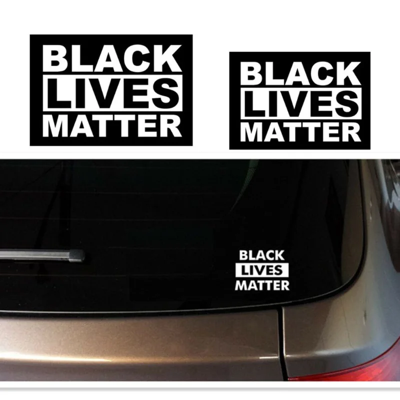 

Hot PVC Car Sticker Black Lives Matter Laptop Stickers Glass Window Stickers Remove For Protest