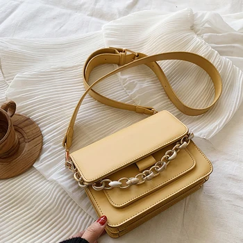 

PU Leather Small Crossbody Bags Handbags for Women 2020 Trend Chain Shoulder Messenger Bags Fashion Ladies Hand Bag