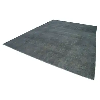 

287x400 Cm Grey Handmade Overdyed Large Area Rug-9x13 Ft