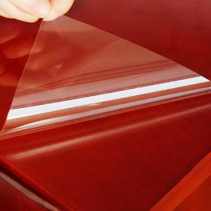 Прозрачная защитная термостойкая самоклеящаяся пленка для мебели AC889
