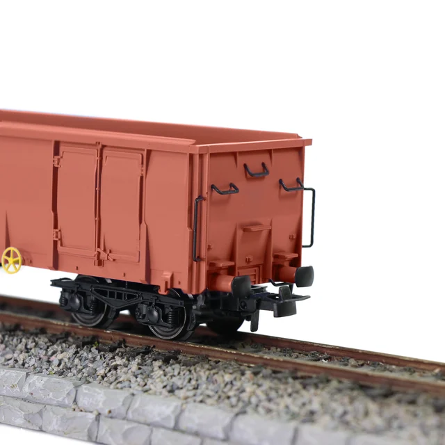 1pc HO Scale High-side Gondola Car 1:87 Railway Wagons Rollong Stock Container Carriage 1:87 Freight Car C8742M