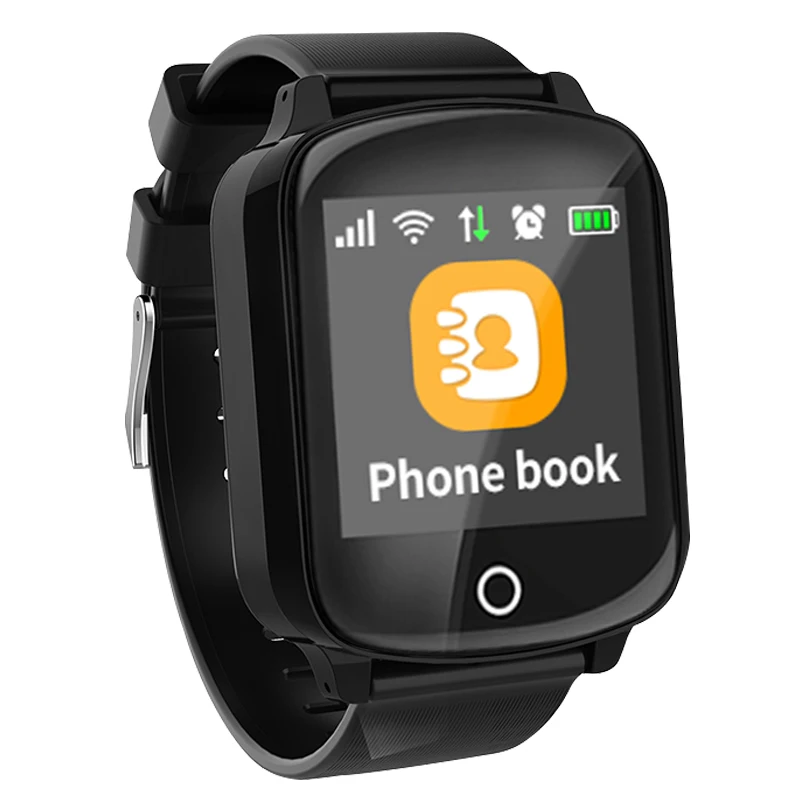 Смарт-часы Kinyo для пожилых людей IP68 Водонепроницаемые GPS + LBS Wi-Fi позиционирование