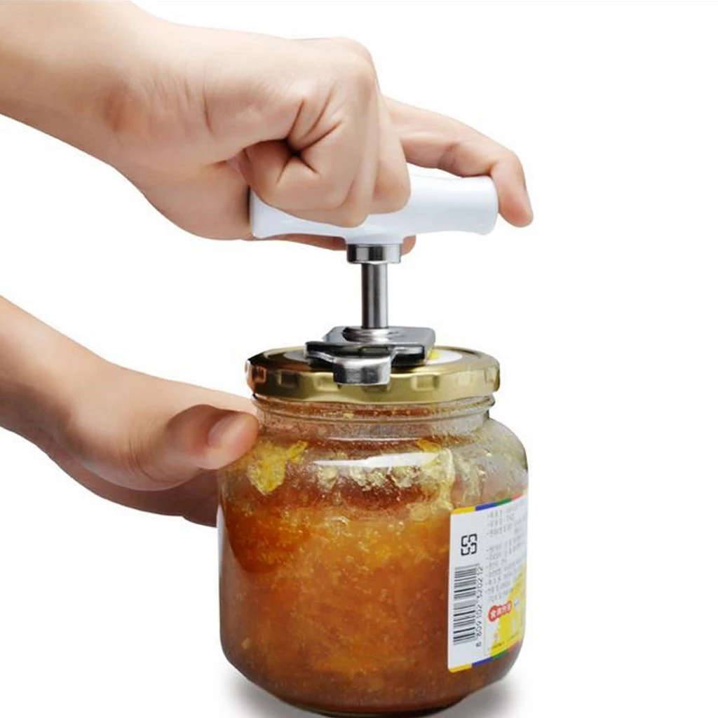 Руководство Abrebotellas Ajustable De Acero Inoxidable TapóN De Rosca Tarro Vidrio Herramienta Abierta Cocina
