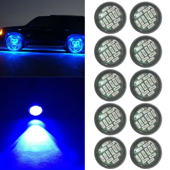 

10pcs Eagle Eye Light Set Blue 12LED Daytime DRL Backlight Car 23MM 12V