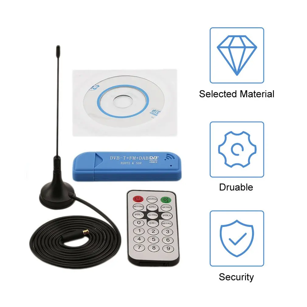 2021 Новый USB 2,0 цифровой DVB-T SDR + DAB + FM HD ТВ тюнер приемник RTL2832U + R820T2 Высокое качество оптовая продажа 2021 Новый USB 2,0 цифровой DVB-T SDR + DAB + FM HD ТВ тюнер приемник RTL2832U + R820T2 Высокое качество оптовая продажа