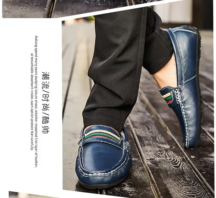Men Loafers Shoes Genuine Leather Winter Fur Casual Male Boat Shoes Plush Party Shoes Slip On Driving Shoes Large Size 38-47