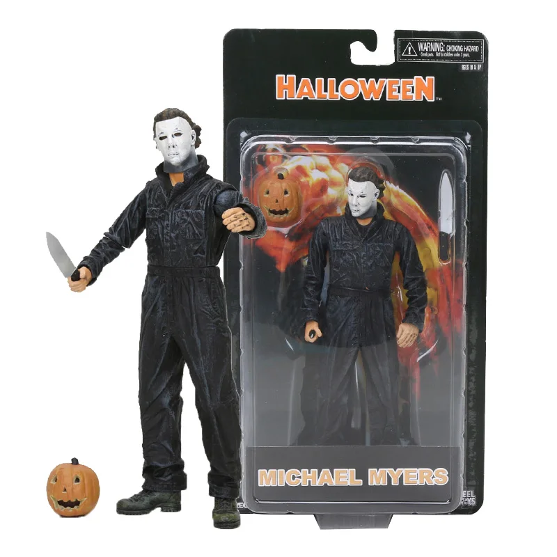 Фигурка NECA 20 см игрушки Neca тыква Майкл Майерс ПВХ экшн-фигурка на Хэллоуин аниме