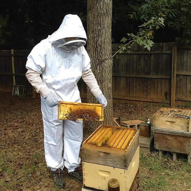 Traje protector de apicultura para niños y adultos, mono, chaqueta de  apicultor, ropa antiabejas de cuerpo completo, ropa de apicultura de  algodón - AliExpress