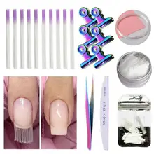 20 шт для ногтей из тонкого декоративного волокна, полезное стекловолокно для девочек, красота для ногтей, наращивание для ногтей, лак для ногтей, УФ-гель